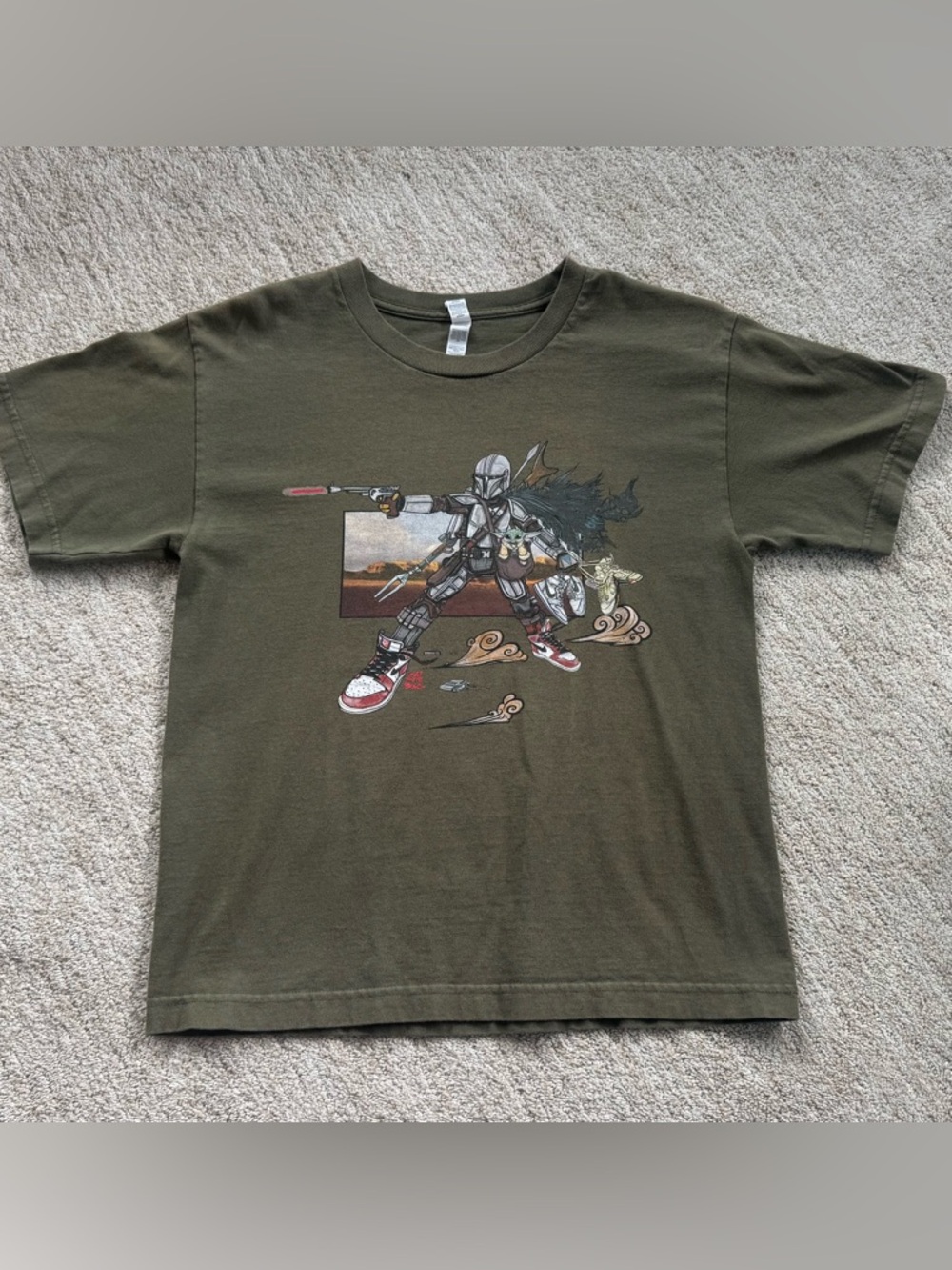 Star Wars Mandalorian and Grogu Sneaker Hunters Shirt